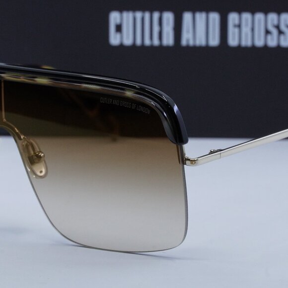 Final Price! Cutler and Gross CG1328S 001 Black Camo/Brown Sunglasses - Picture 3 of 8